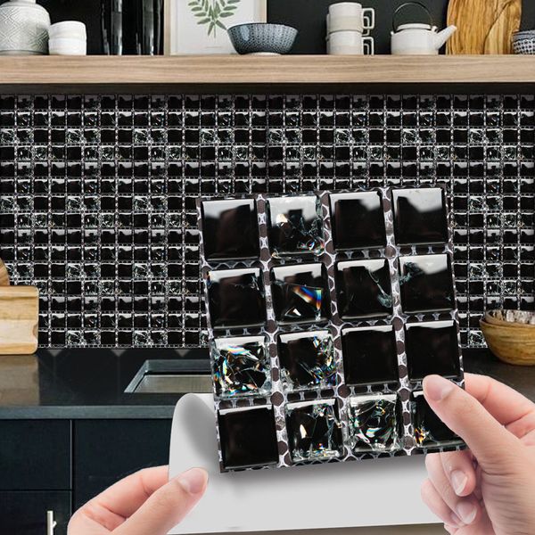 MSC059-172 cross-border 3D three-dimensional mosaic tile sticker kitchen bathroom decoration self-adhesive wall sticker waterproof sticker