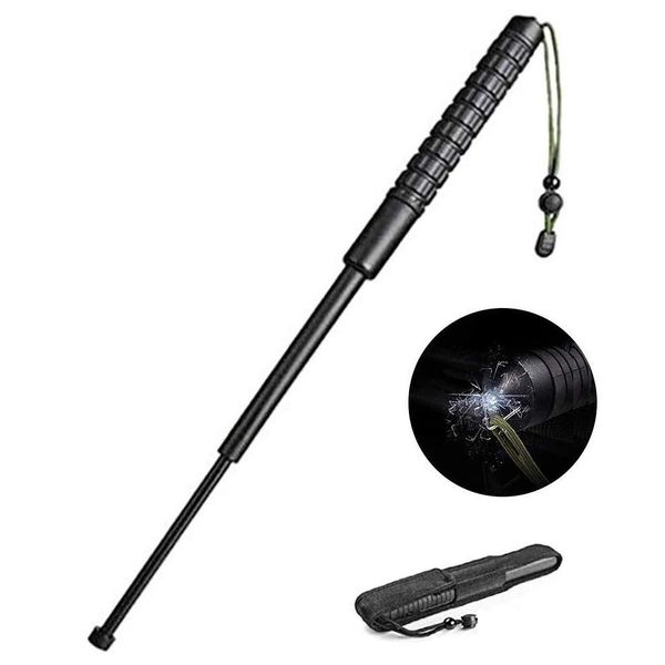 Other Hand Tools Protective Gear Savage Defense pvc Rejection Stick Three Extendable Batons Car Selfdefense Imitation Plas Ot4Zn