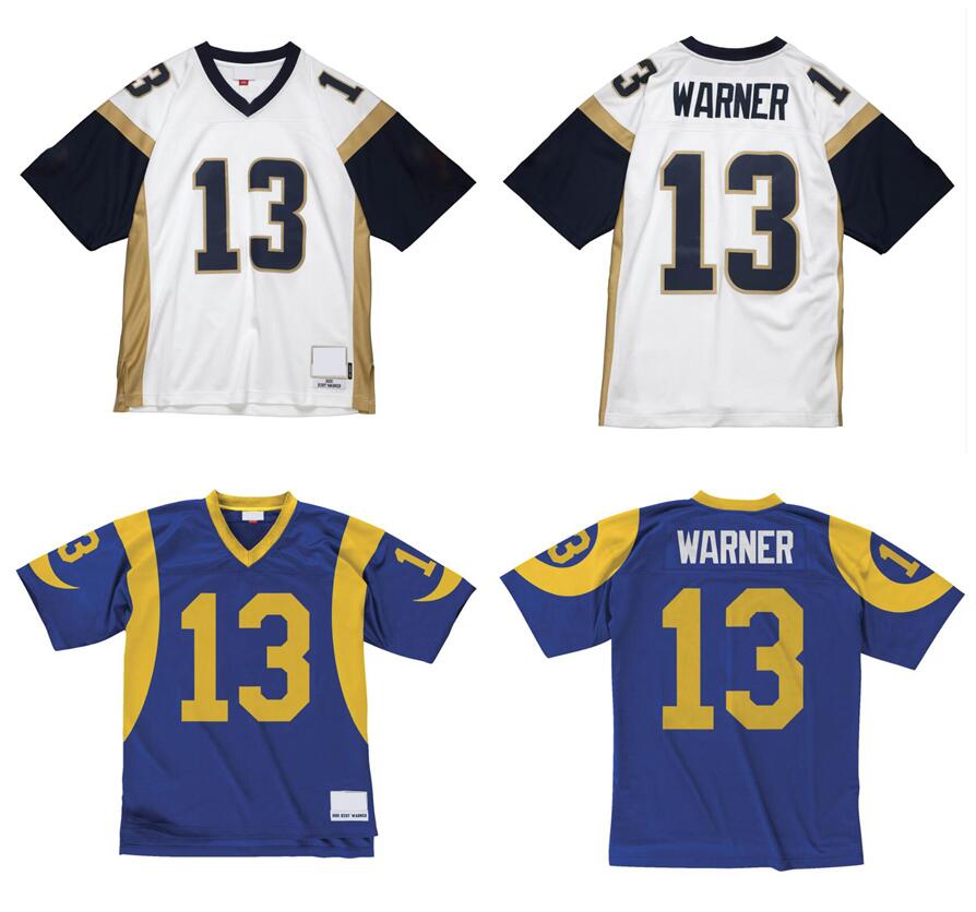 Stitched football Jerseys 13 Kurt Warner 1999 2001 mesh Legacy Retired retro Classics Jersey Men Women 6XL