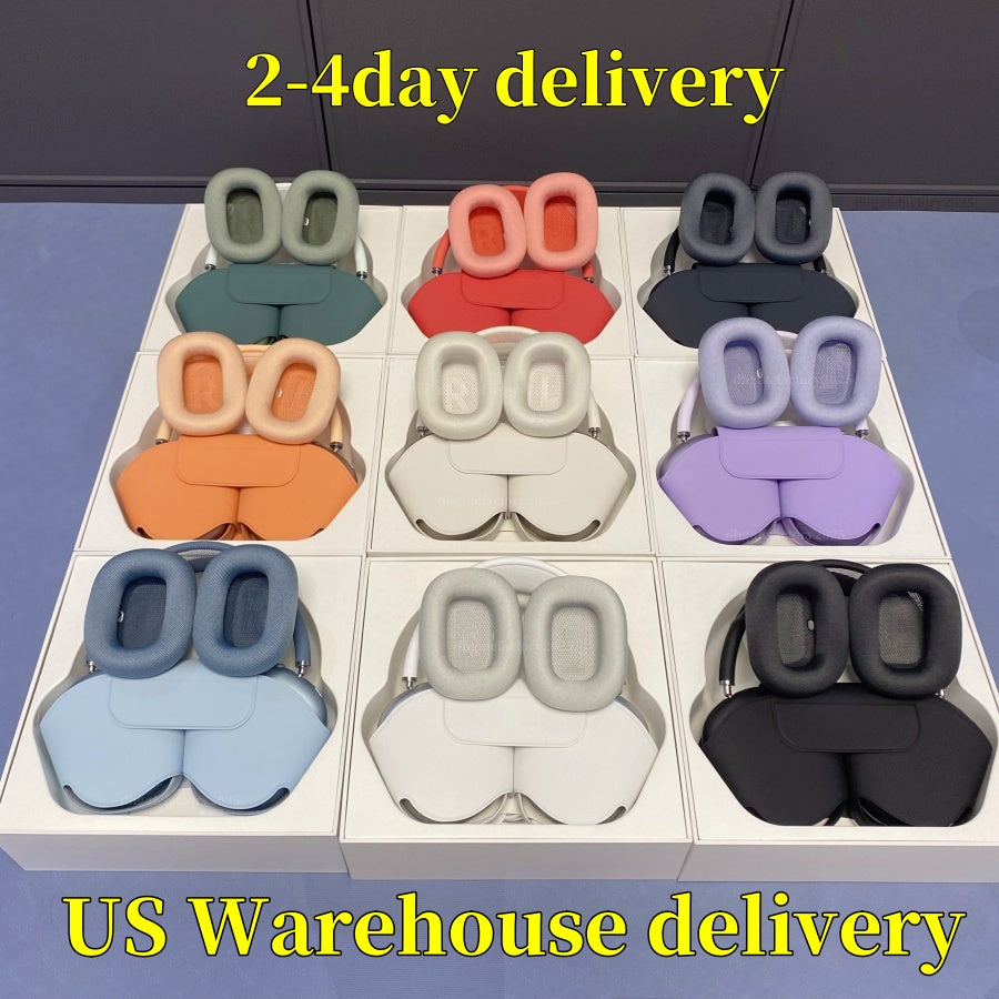 USA Stock TWS Pods Pro Max 2 3 bluetooth headphones pro max 3 Wireless headset USB C earphones Active Noise Canceling Starlight Purple Midnight Earb