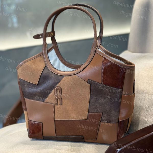 Tote Bag designer Bags large luxury Shoulder Leather splice Shopping Underarm Handbags Totes Crossbody Genuine Leather Handbag Purse Women H