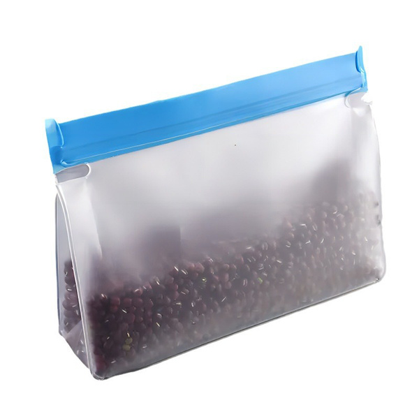 PEVA food bag, food refrigerator packaging storage, sealed self sealing bag, zipper fresh-keeping bag, three-dimensional storage, sealed bag