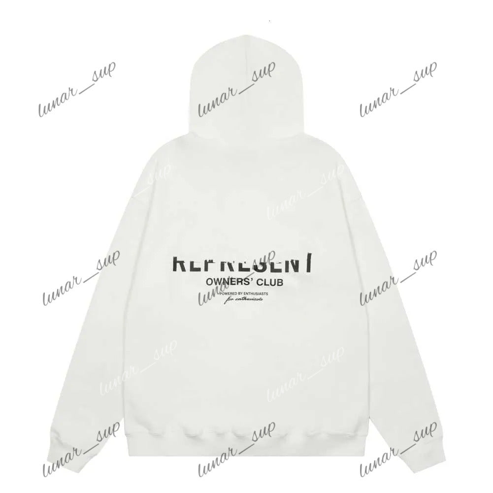 Representer Hoodies Designer Hoodie Designer T Shirt For Man Pant Tracksuit Man Woman Letter Men&#039;s High Street Casual American Loose Couple Hoo