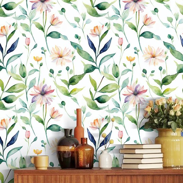 Room background cabinets tables and chairs renovation PVC adhesive non permeable bottom tear resistant self-adhesive wallpaper wall stickers