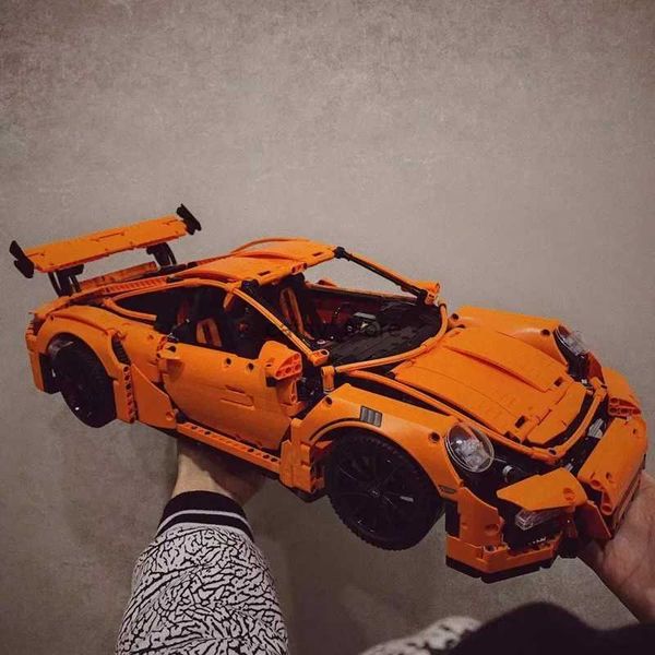 Blocks MOC Bricks 911 GT3 RS Technicial Car Compatible 42056 Toys Boys Gifts Kids Constructor Model Building Kits for Adults M250207