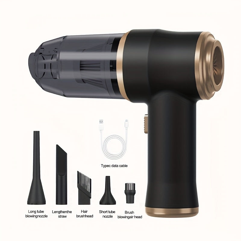 TEMU Handheld Wireless Vacuum Cleaner - Mini Car Vacuum Cleaner Rechargeable Suitable For Cars, Home, Office, Pet Hair travel Cleaning Birthday,