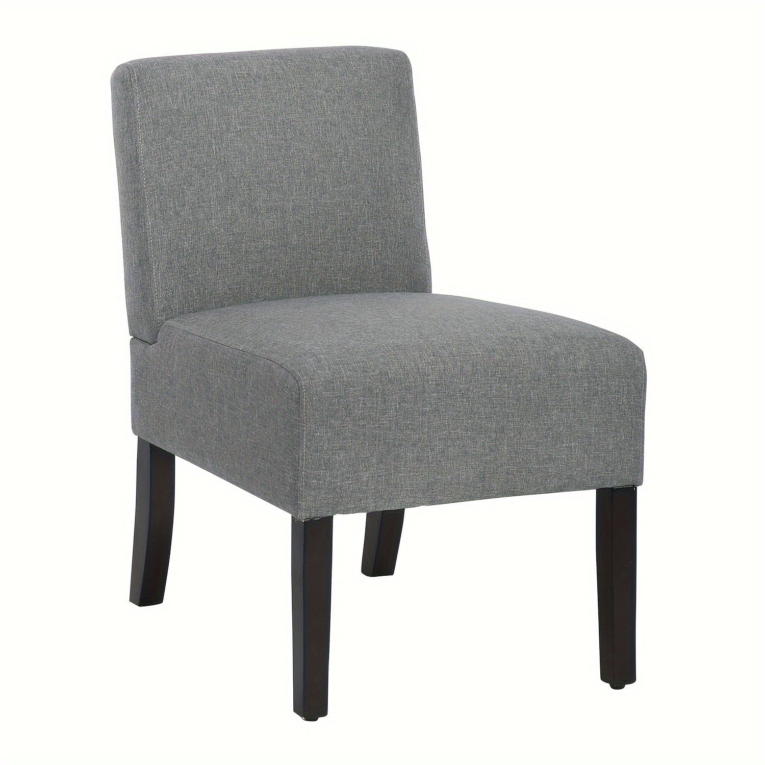 TEMU Accent Chair Dining Chairs Armless Chair Modern Fabric Living Room Chairs With Solid Wood Legs Home Furniture