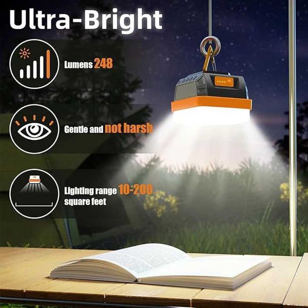 New Arrival Travel camera portal lantern rechargeab battery harvester bbs light torch flashlight for power enhanced tent hiking Z241121