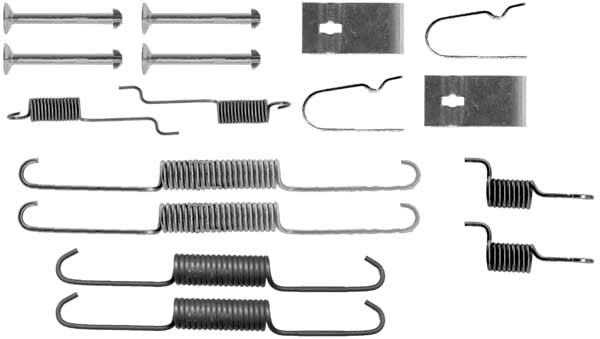 Accessory Kit, brake shoes TRW SFK348