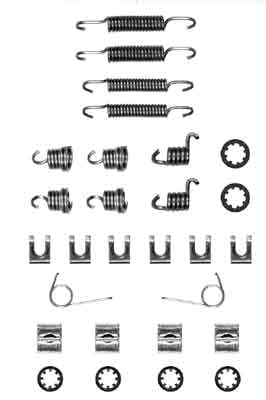Accessory Kit, brake shoes TRW SFK44