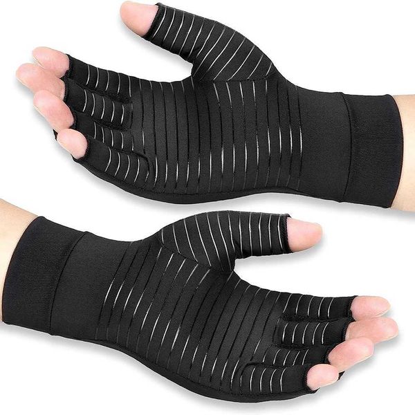 1 Pair Arthritis Comprion Copper ion GlovesRelieve Hand Pain Swelling Carpal Tunnel Fingerss for TySupport for JointsXJ241118