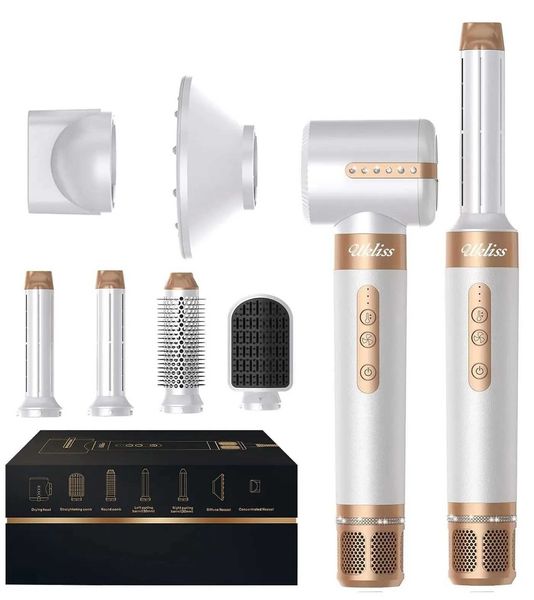 1400W Dryer 7 in 1 Professional Straightener Auto Curg Curler Hair Style Set Women Wife Girlfriend GiftXJ241017