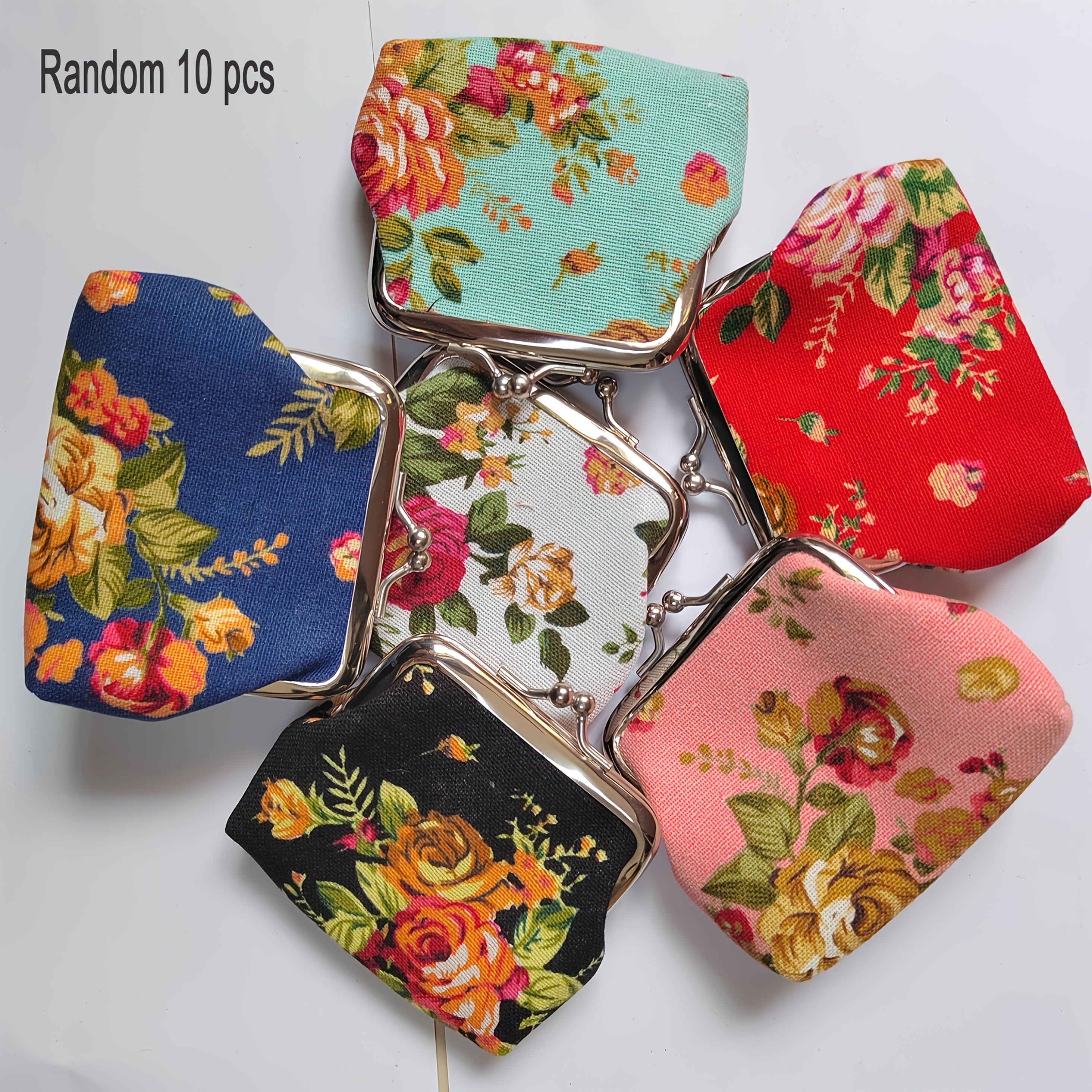 TEMU 10 Stylish And Coin Purses, Perfect For Storing , Lipsticks, Keys, And Bank Cards. Ideal As A Gift Or Present, In Assorted Colors