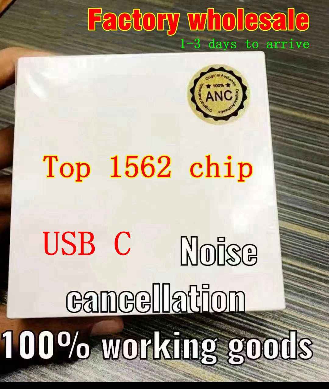 2024 wholesale Top 1562 chip Headphone ANC Wireless Bluetooth Earphones 5.0 sports Headset binaural mini stereo TWS bluetooth Earphone In-Ear Detect