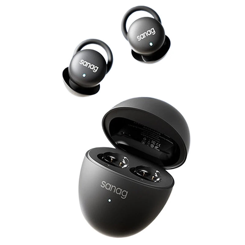 Sanag J20s Sleep Headphone TWS bluetooth 5.4 Earphone 66+ Sleep-Aid White Noise Sound 24dB Physical Noise Cancelling Sid