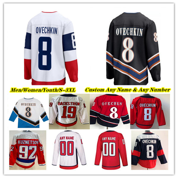 Alex Ovechkin Washington Hockey Jerseys Tom Wilson Dylan Strome John Carlson T.J. Oshie Evgeny Kuznetsov Aliaksei Protas Anthony Mantha Connor McMic