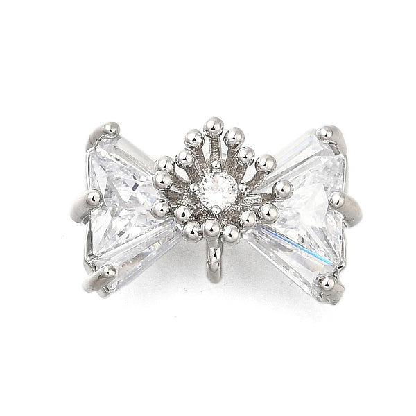 Messing ebnen Zirkonia Charms