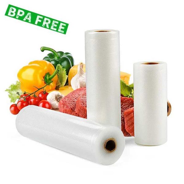 Household vacuum bags for food vacuum packaging machines for fresh and long storage of food. 12+15+20+25+30cm * 500cm roll-batch vacuum pack