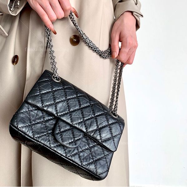 Vintage Shoulder Bag Calfskin Flap Bag 20CM Mirror quality Mini Handbag Chain Crossbody Bag With Box 24C07