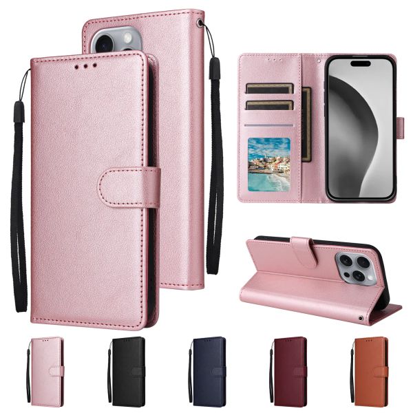 HS PU Leather Wallet Cases With Kickstand PhotoFrame Card Holder Slot Shockproof TPU Cover Samsung S23 FE S24 Ultra ZZ