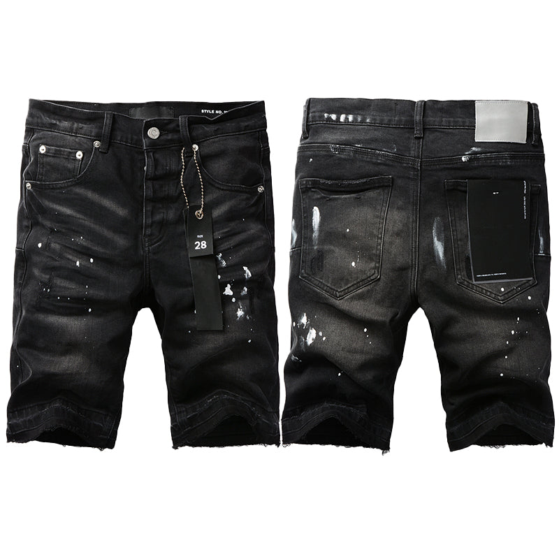jeans short designer men jeans shorts jeans uomo summer holes embroidered designer jeans pants for men and women denim cargo men black pants w250403