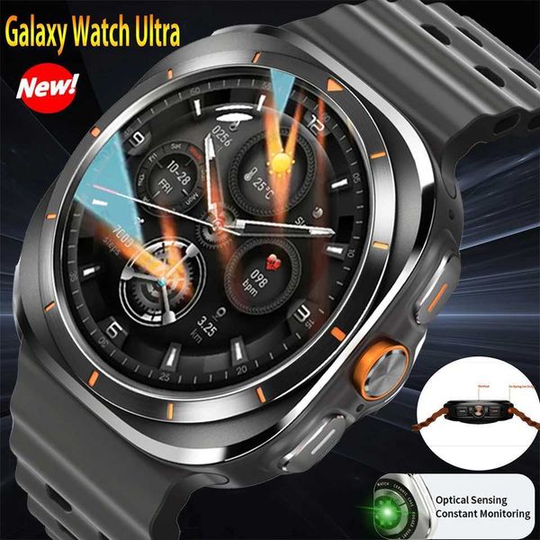 Smart Watches Suitable for Samsung Galaxy Watch 7 Ultra GPS Compass NFC smartwatch outdoor sports men AMOLED BT Call IP68 Galaxy 6 upgraded
