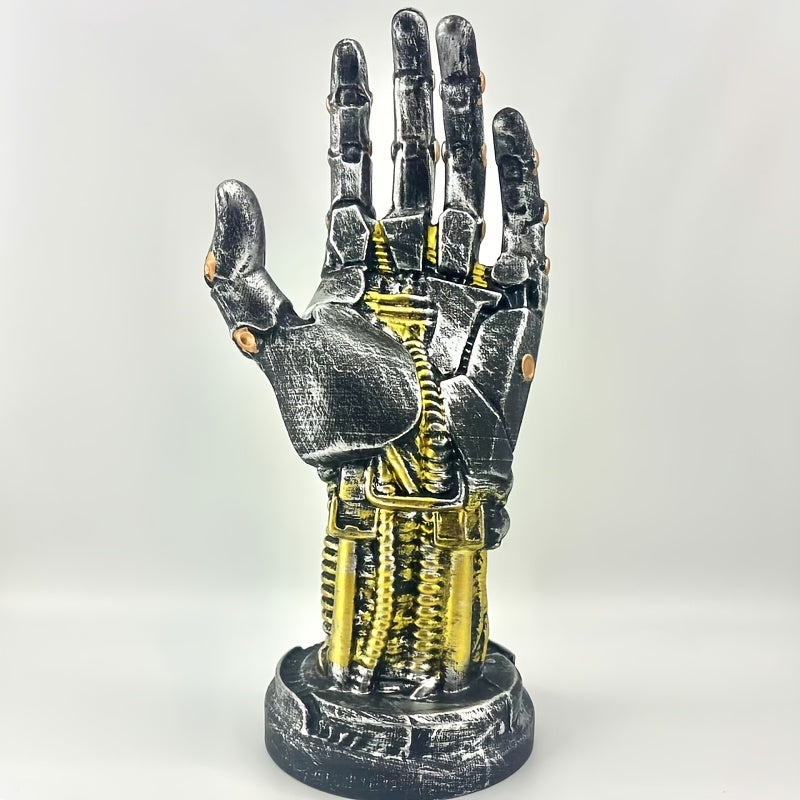 TEMU 1 Unique Cyberpunk Mechanical Arm Statue, Ultra-futuristic Design Game Controller Holder, Headset Stand, Desktop Ornament, Perfect Gift For