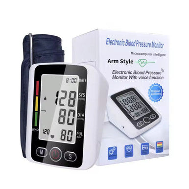 Arm-Style Electronic Blood Pressure Monitor with Voice Function