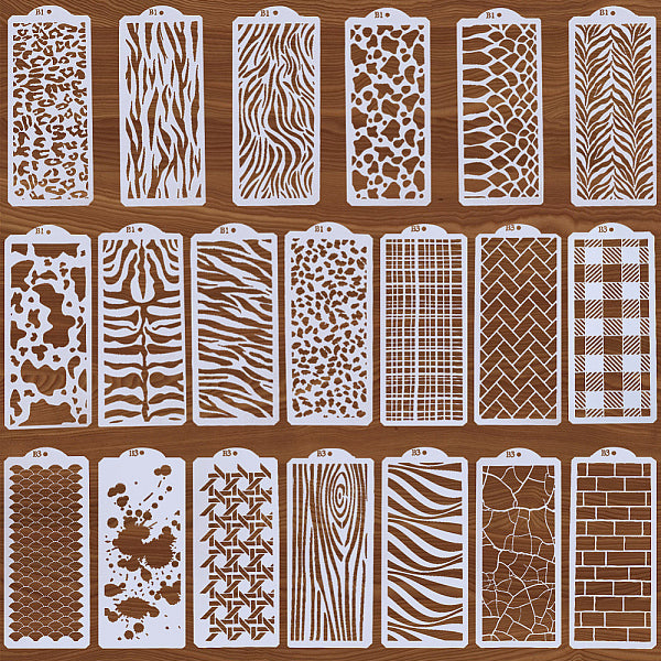 2 juego de plantillas de pintura y dibujo de plástico para mascotas