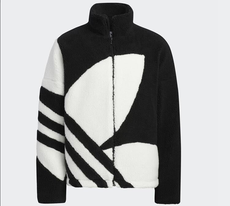 Men&#039;s and Women&#039;s Lamb Fleece Stand Collar Big Logo Warm Jacket 2024 New Female Sports Casual Windproof Jacket Outerwear HR34870115