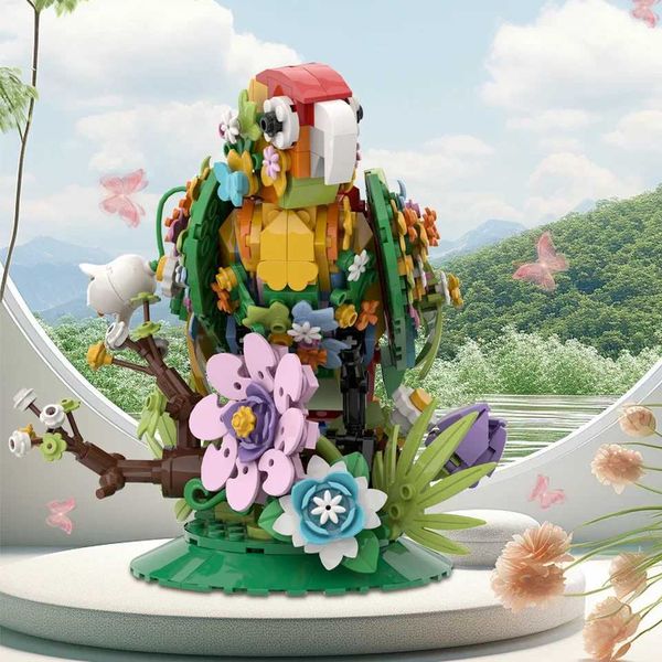 Blocks Blocks MOC Whispering Bird Building Blocks DIY Building Blocks Set Puzzle Toys Childrens Toys Childrens Building Blocks Gifts H241111