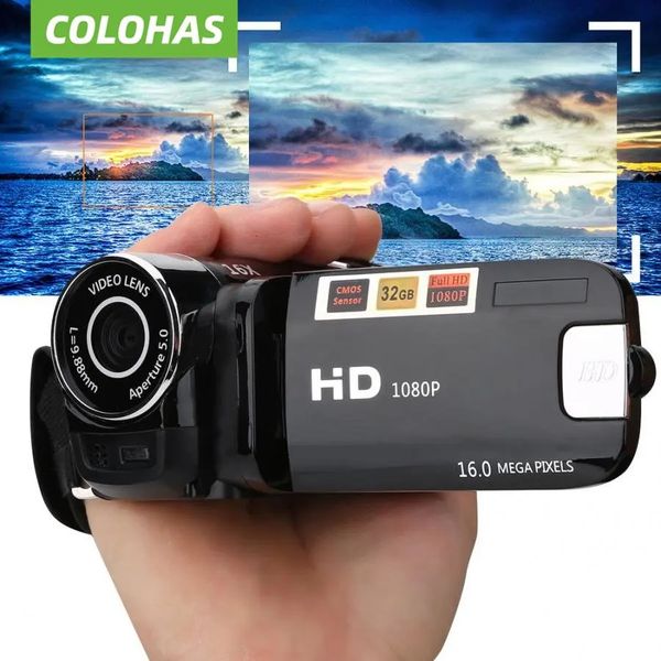 16MP 720P Full HD DV Camcorder Digital Video Camera Degree Rotation Screen 16X Night Shoot Zoom FOR Youtube 240306