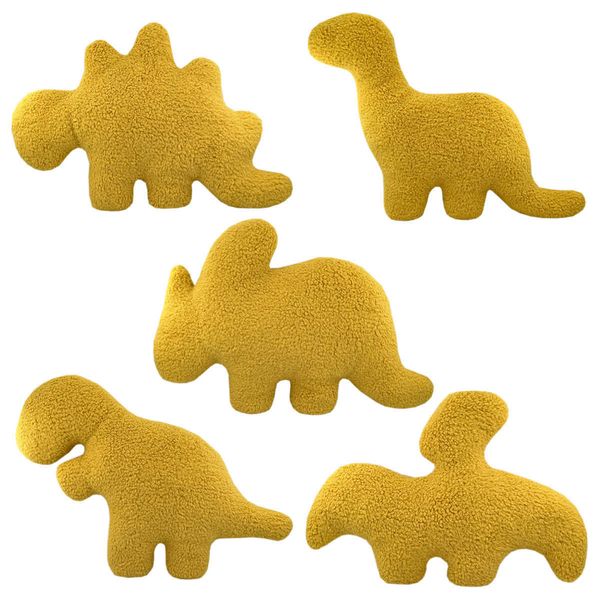Plush Dolls 2025 New Dino Chicken Nugget Plush Toy Sword Dragon Thunder Dragon Triangle Dragon