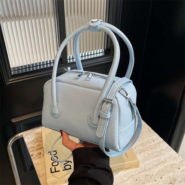 Pillow Handbag Women Small Square Single Shoulder Crossbody Lady Tote Bag High Quality Plain Color Pouch