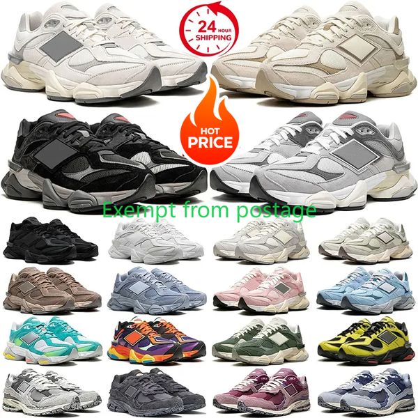 9060 Designer Shoes Men&#039;s And Women&#039;s Running Shoes Triple Black Leather Quartz Gray Sea Salt White Brown Olive Crystal Pink Blue