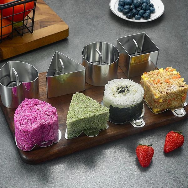 Cooking Utensils Stainless Steel Food Rings with Pusher and Lifter Cake - Cooking Ring Round Dessert Mold Salad Rice Cold Dish Shaping Mold