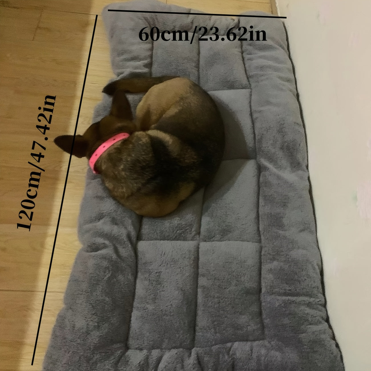 TEMU Extra Large Dog Bed - Plush Pet Mattress With Non-slip Bottom, Cushioned Bed For Large, Medium, Small Dogs - Heavy Duty Up To 40kg-88lbs -