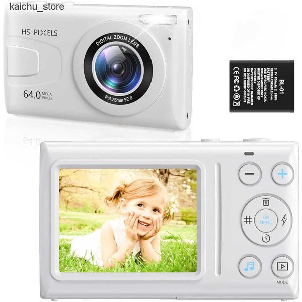 18X Digital Zoom Photography 4K 64MP Autofocus Vlog Video Camera for YouTube Children MP3 Player Compact Cameras J241213