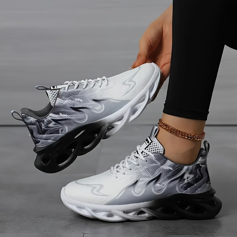 TEMU Women's 2024 Couple Model Comfortable Running Shoes Low Top Lightweight High Casual Shoes Breathable Soft Casual Shoes Fashionable Anti-slip