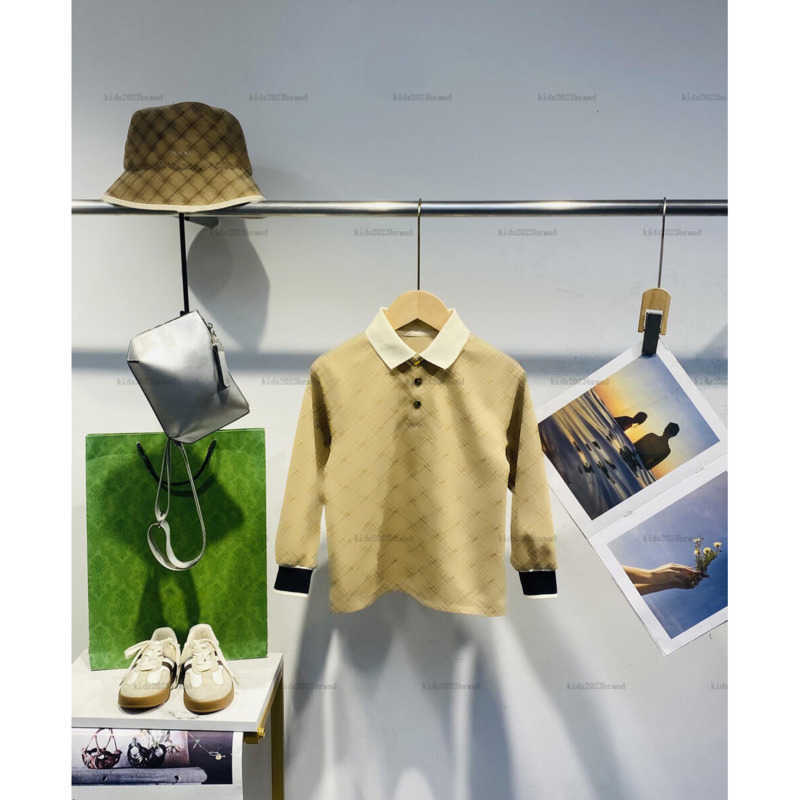 New child polo shirt Long sleeves boys t-shirts baby clothes kids designer clothes Multiple styles Polo collar t shirts A000X07N057