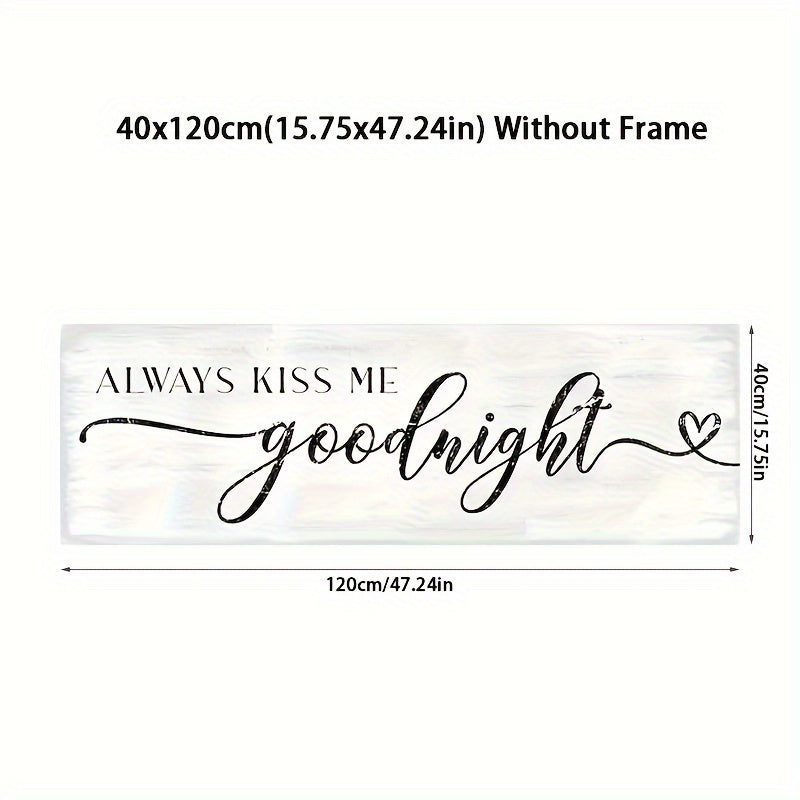 TEMU 1pc Canvas Print For Master Bedroom, Large Size Wall Art With Sign, Perfect Over Bed Wall Decor, No Frame