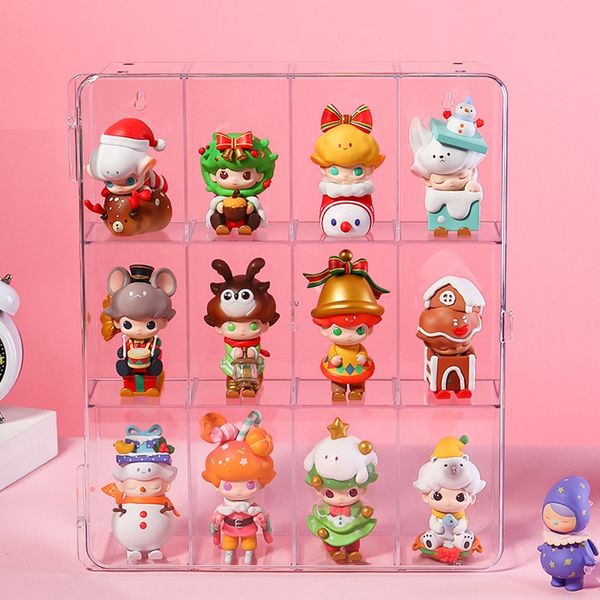 Box Acrylic Blind Storage Display Stand Toys Cabinet Dolls Display Case Dustproof Perfume Organizer Storage Box Toy Storage Case