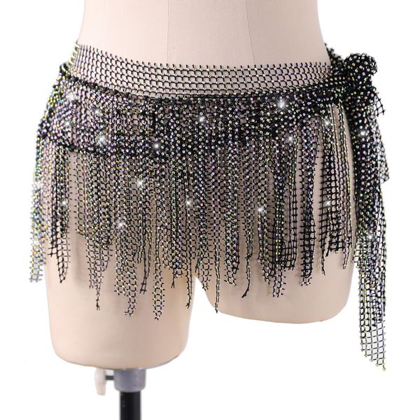 Multilayer Rhie Belly Dance Hip Scarf Belt, 2024 Handmade Tassel Waist Chain for Beginner dh910320090
