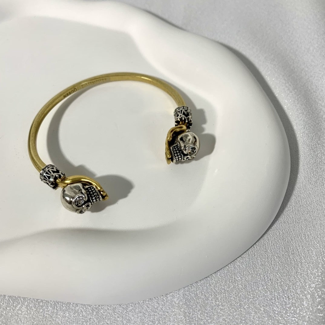 bracelet designer jewelry jewellery Jewelry New skull round bracelet for women, retro and punk style sieraden braclets bracelets designer women brac