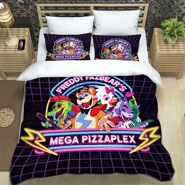F-Five Nights at Freddys FNAF Bedding Set King Twin Child Bedding Mircofiber or Polyester Down Duvet Cover X250203