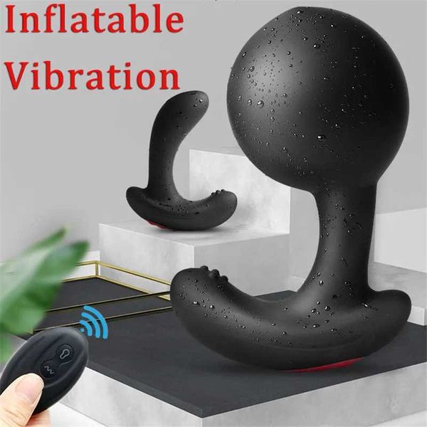 Other Health Beauty Items Wireless Remote Control Male Prostate Massager Inflatable Anal Plug Vibrating Butt Plug Anal Expansion Vibrator Fo