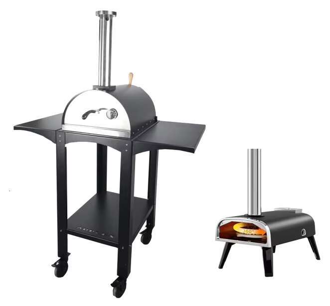 Auplex Charcoal Stove Series Outdoor Kitchens Backyard Grills Parties Steak Garden Oven with Cooking Pizza Stone Ceramic