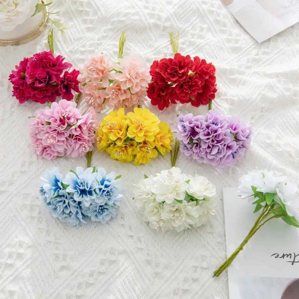 18 handmade flower bouquets printed wedding parties DIY Valentines Day decorations home decor handmade garden scraper fake plants W250108