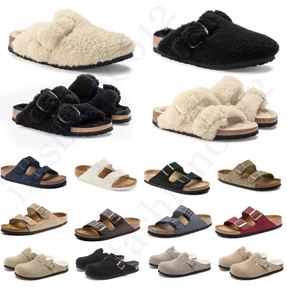 Designer Clogs Slippers Slides Sandals Autumn Winter fur Platform Room House Women Men Beach Shoes Stock Woman Sliders Gift 35-46