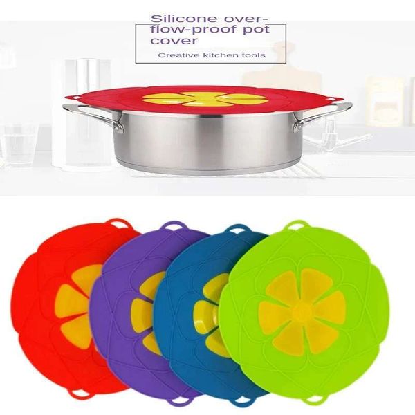 Silicone Lid Spill Stopper Cover For Pot Pan Acceorie Cooking Tool Wer Cookware Home Kitchen 26Cm